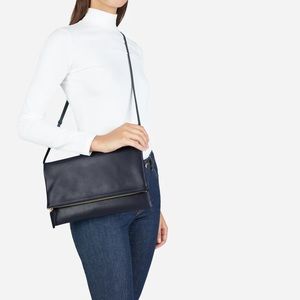 Everlane Foldover Crossbody in navy